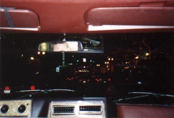 The view through the windshield at the precise moment we decided it was time to leave town.