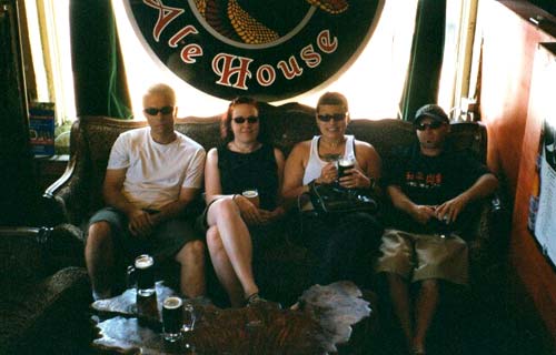 On to LA, hanging out at the pub in LA someplace on Melrose...