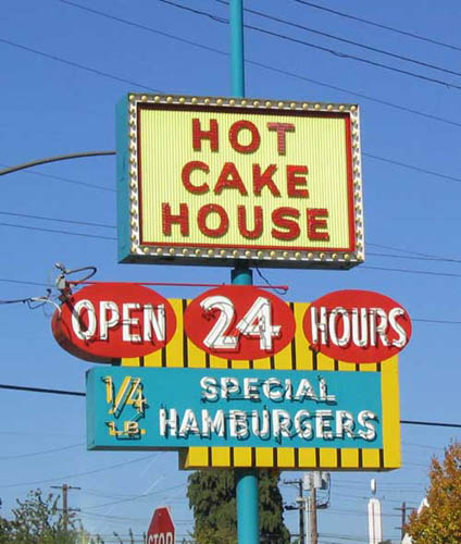 Our favorite greasy spoon in Portland. It's on Powell. 